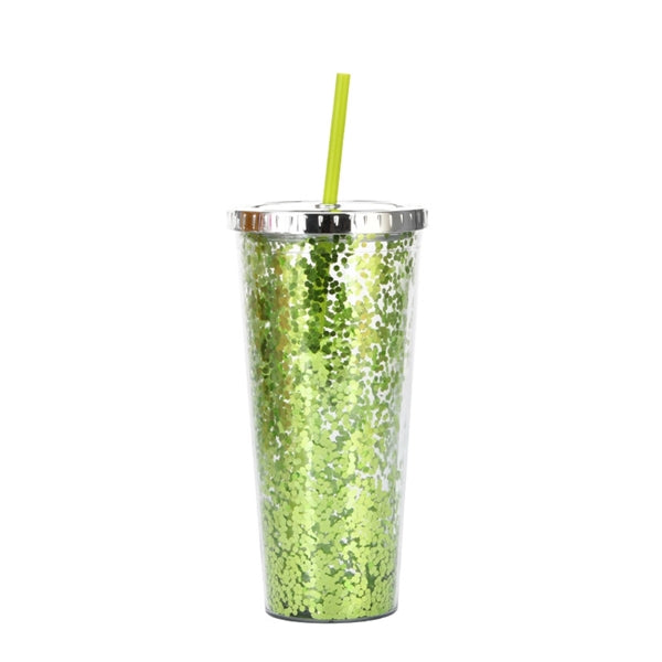 24Oz Sparkling Pink Water Cup
