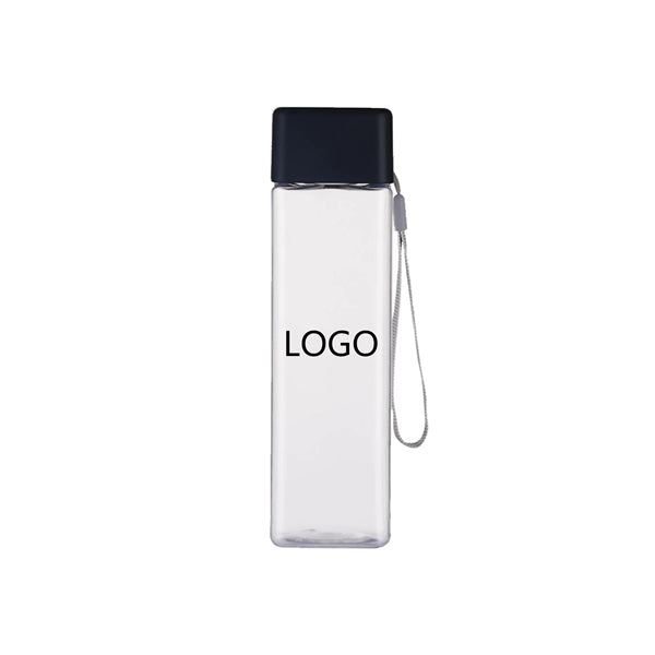 Square Plastic Water Bottle