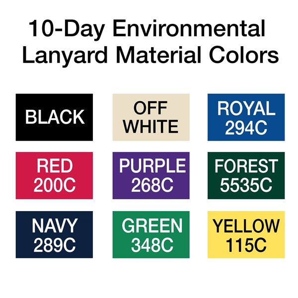 3/4" Custom Silkscreen 100% Recycled P.E.T. Lanyards