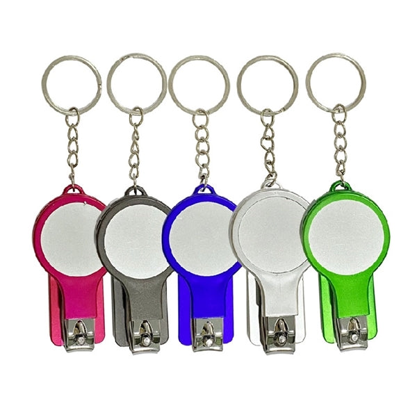 6 in 1 Key Chain Nail Clipper w/ Pen & Mirror