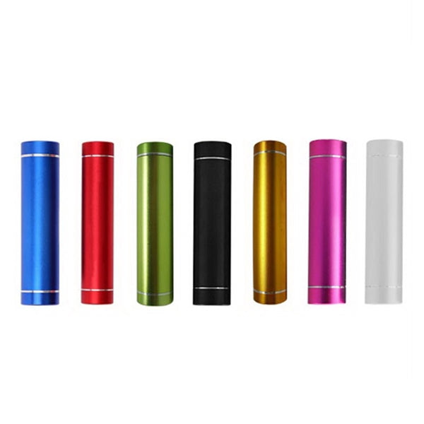Portable Cylinder Metal Power Bank Charger 2200 mAh