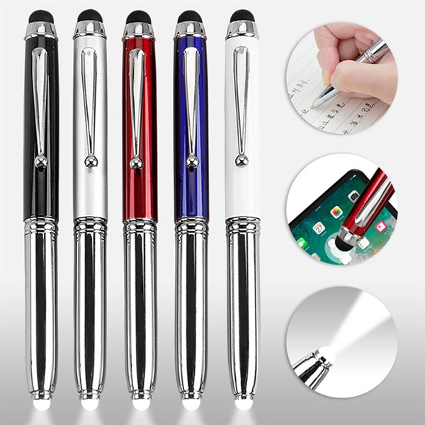 Laser Pointer Stylus Ballpoint Pen with Flashlight
