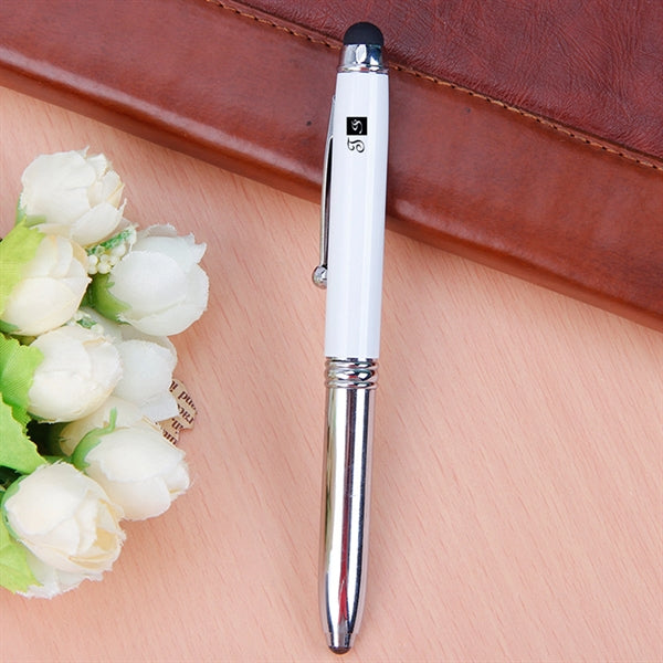 Laser Pointer Stylus Ballpoint Pen with Flashlight