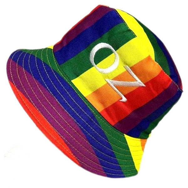 Embroidered Rainbow Bucket hat