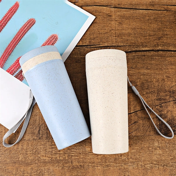 350ML Plastic Wheat Straw Water Bottle