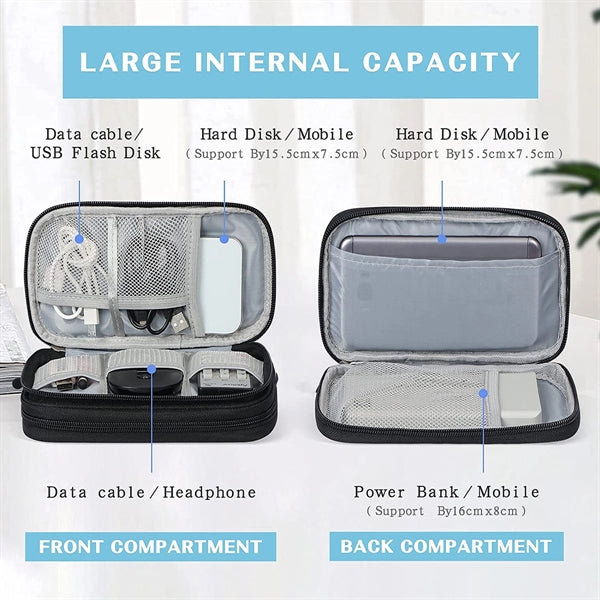 Travel Cable Electronic Organizer Bag Pouch