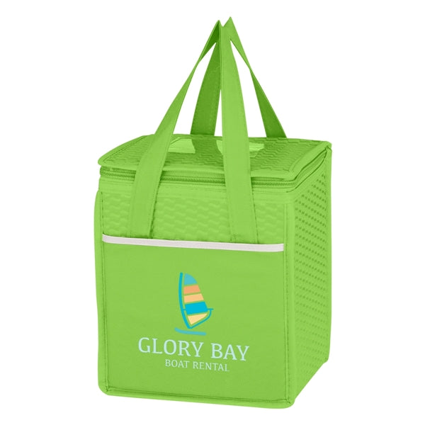 Non-Woven Wave Design Kooler Lunch Bag
