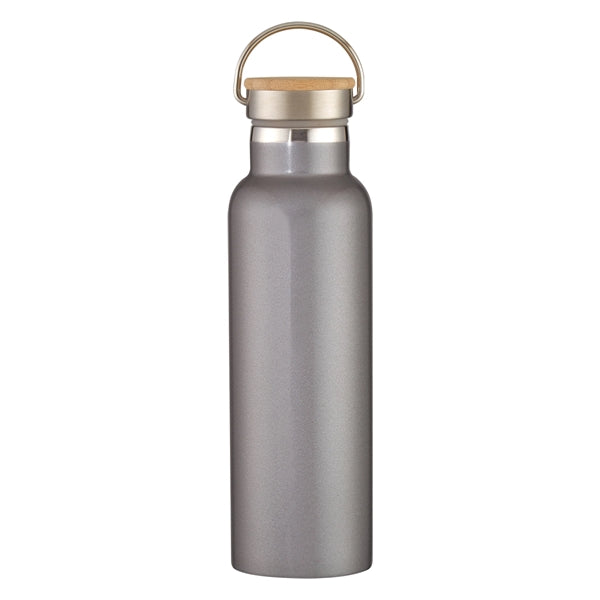 21 Oz. Tipton Recycled Stainless Steel Bottle With Bamboo...