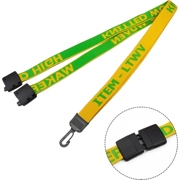Woven Lanyards with Safety Break & Plastic attachment