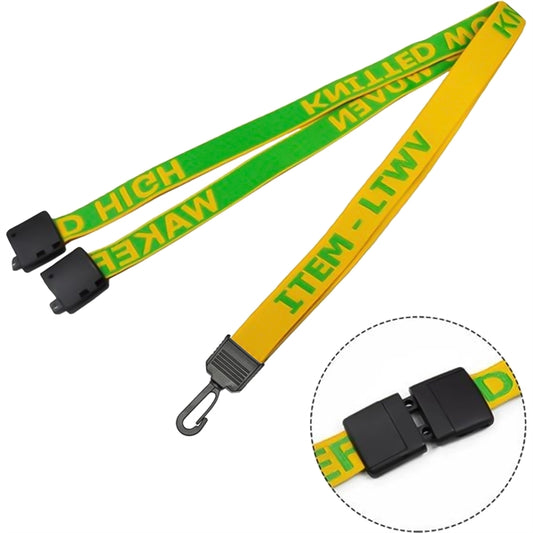Woven Lanyards with Safety Break & Plastic attachment
