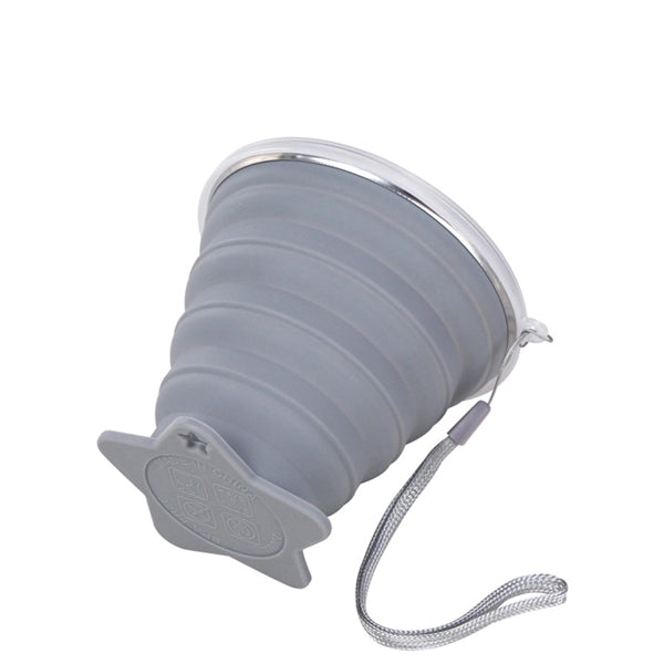 Silicone Collapsible Travel Cup With Lid