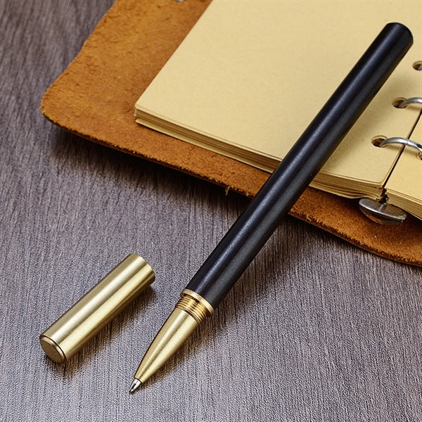Wood Ball Pen With Brass End