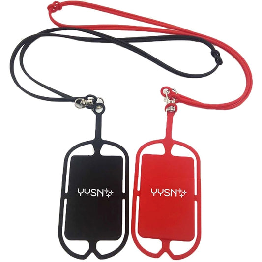 Silicone Lanyard with Phone Holder & Wallet