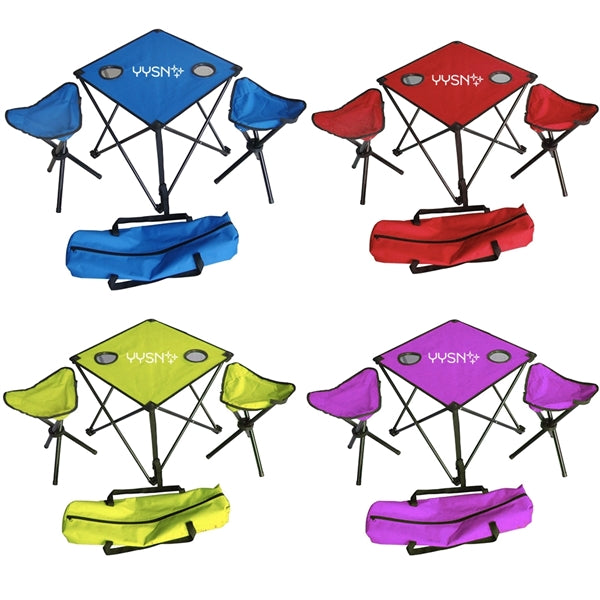 Folding Camping Table Chairs Set