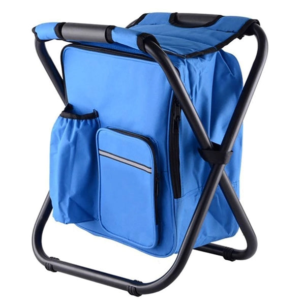 Backpack Foldable Chair With Cooler Bag