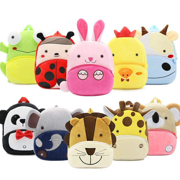 Plush Kids Kindergarten Preschool Bags Toddler Backpack