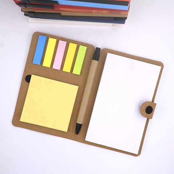 Mini Memo Book with Flags and Pen