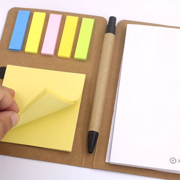 Mini Memo Book with Flags and Pen