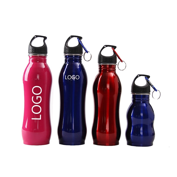 25 OZ Stainless Steel Sport Bottles With Carabiner