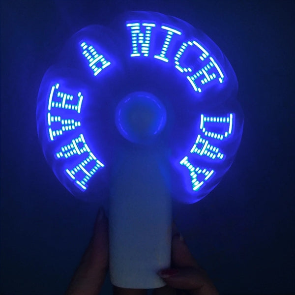 LED Flashing Message Fan