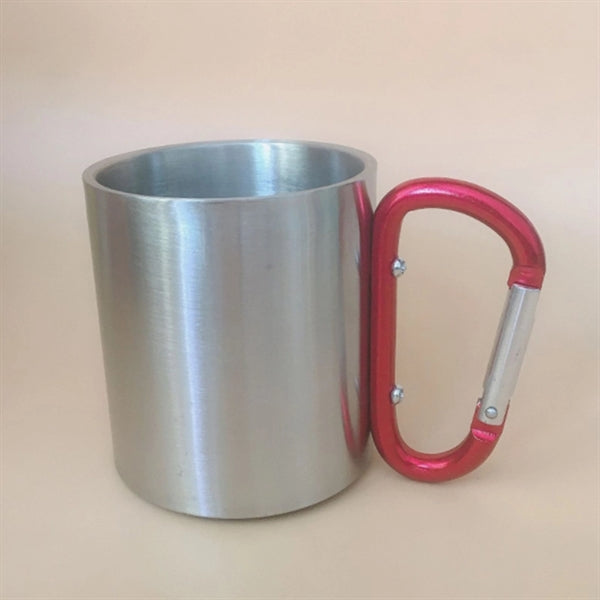 8oz. Carabiner Handle Stainless Steel Mug