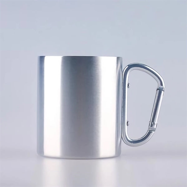 8oz. Carabiner Handle Stainless Steel Mug