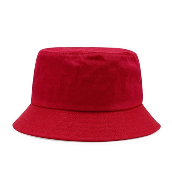 Cotton Bucket Hat w/ Embroidery Logo