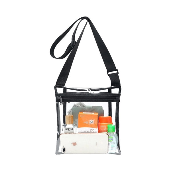Logo Clear TPU Shoulder Bag 9"x10"