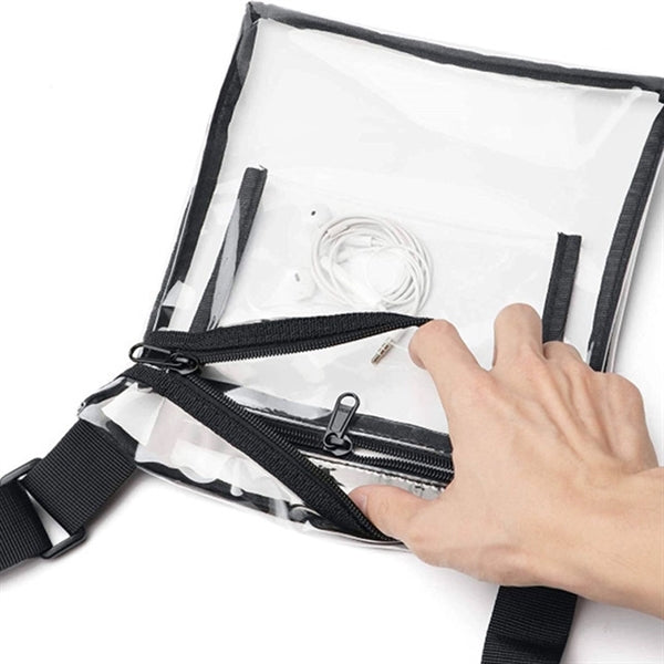 Logo Clear TPU Shoulder Bag 9"x10"
