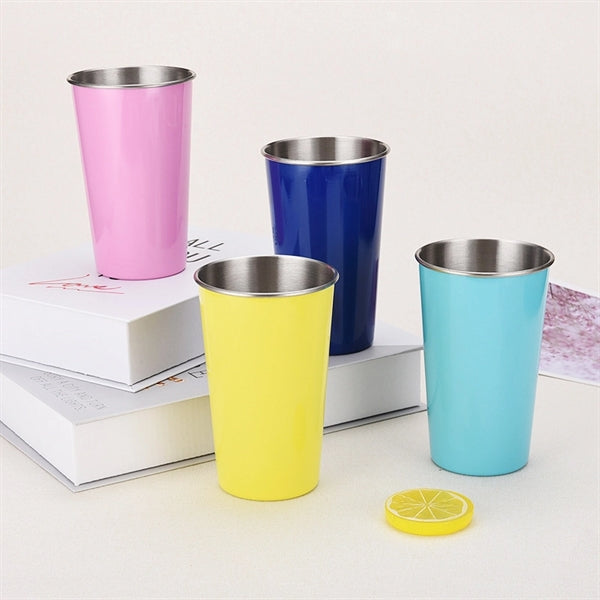 18 Oz. Stainless Steel Cups