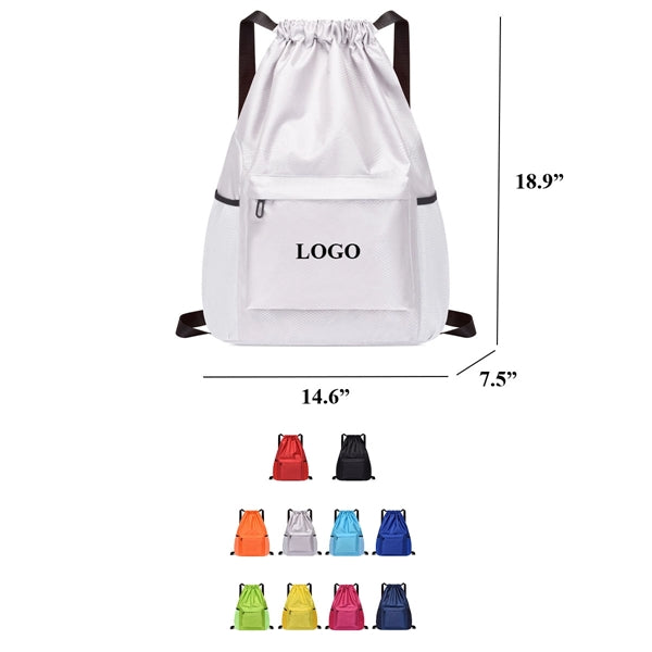 Sports Football Drawstring Backpack