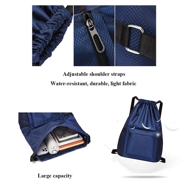 Sports Football Drawstring Backpack