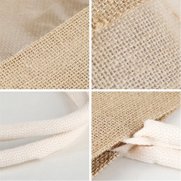 Jute Clear Tote Bag