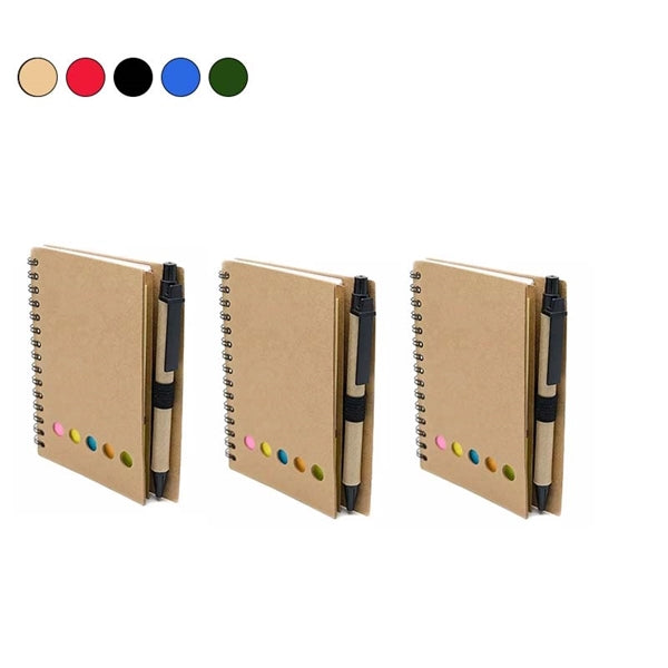Notebook with Sticky Notes