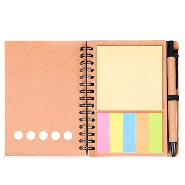 Notebook with Sticky Notes
