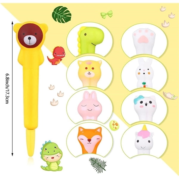 Cartoon Cute Animal Fruit Stress Reliever Gel Ink Pen