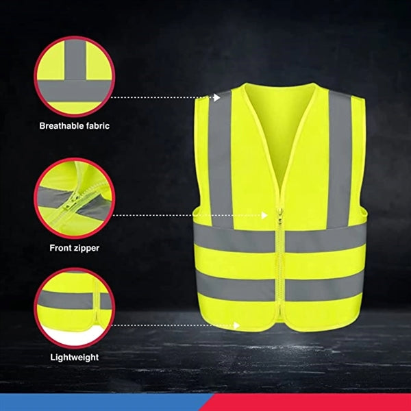 Safety Vest with Reflective Stripe