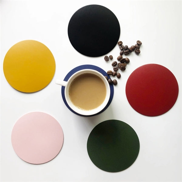 PU Leather Double-Sided Heat Insulation Coaster