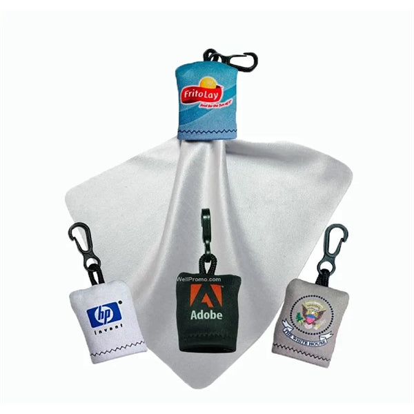Microfiber Glasses & Lens Cleaner Keychain