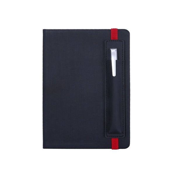 A5 Embossed Journal Notebook with Pen Holder