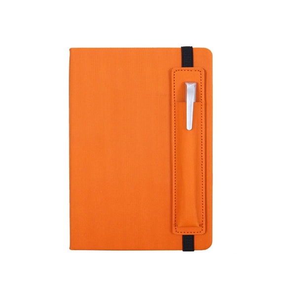 A5 Embossed Journal Notebook with Pen Holder