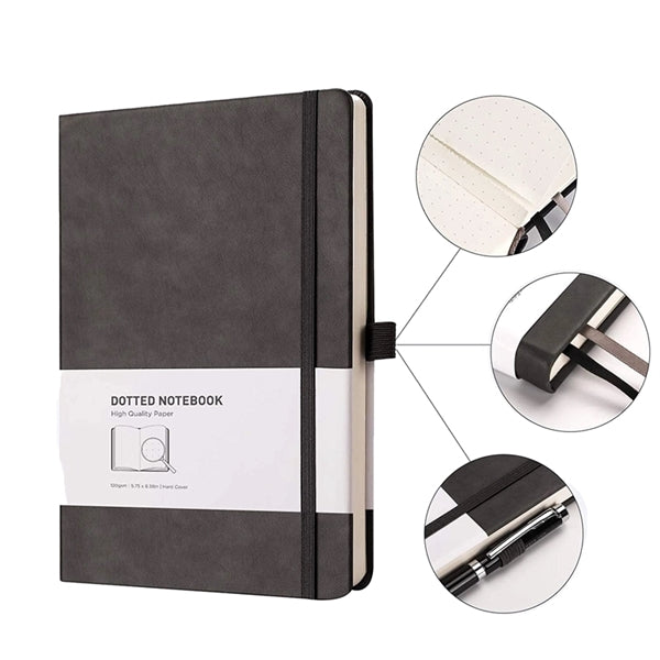 Classic Elastic Strap Journal Notebook With Pen Loop