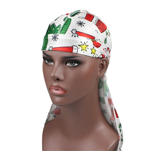 Satin Durag Turban Headband With Extra Long Tails