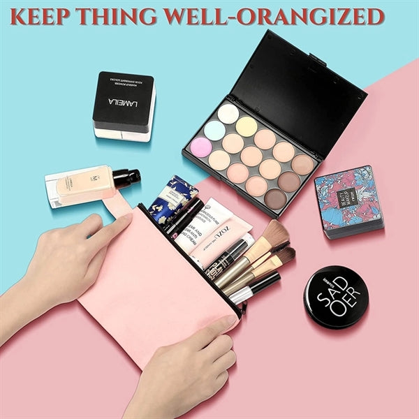 Canvas Cotton Pencil Case Makeup Bag