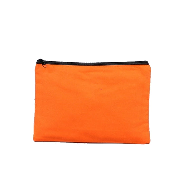 Printed Zipper Canvas Pencil Case Cosmetic Bag