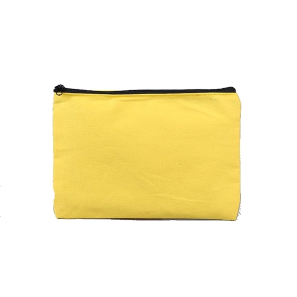 Printed Zipper Canvas Pencil Case Cosmetic Bag