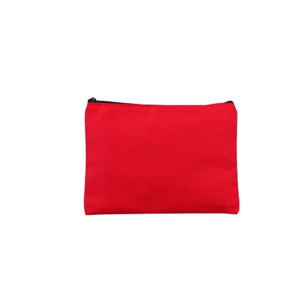 Printed Zipper Canvas Pencil Case Cosmetic Bag