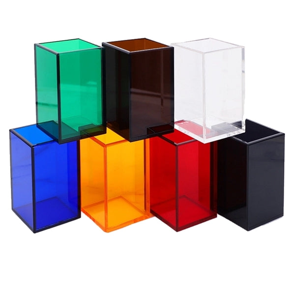 Transparent Acrylic Desktop Pen Holder Brush Organizer