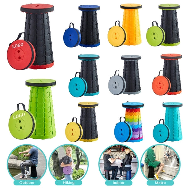 Telescopic Camping Stool Portable Folding Retractable Chair
