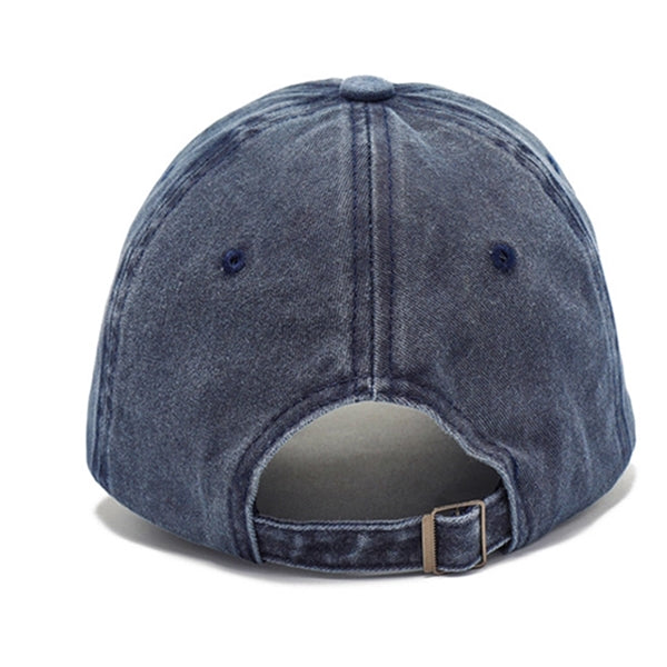 Washed Distressed Twill Cotton Baseball Cap
